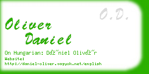 oliver daniel business card